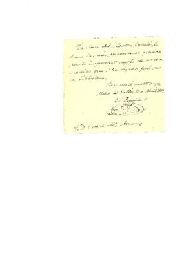 Joseph M. Arnau Nota dirigida al Sr. Joseph M. Arnau, del Centre Català de Mollet del Vallès. El Sr. Plantada li dóna les gràcies per regalar unes comèdies a la biblioteca